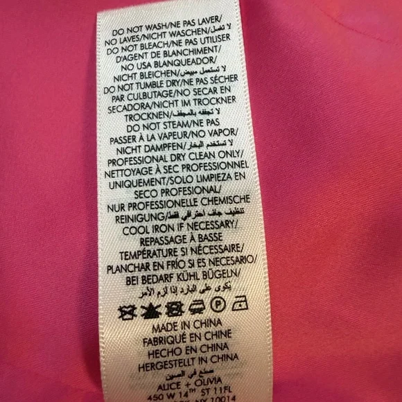 Alice + Olivia NWT Denny Notch Collar Boyfriend Blazer In Wild Pink Ret. $495 - Picture 10 of 10